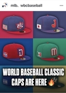 「どのチームを応援しますか？」ＷＢＣ各国代表キャップを紹介…日本は大谷翔平が出場表明