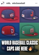 「どのチームを応援しますか？」ＷＢＣ各国代表キャップを紹介…日本は大谷翔平が出場表明