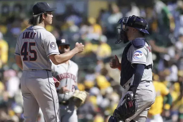 アストロズ今井達也、宝刀スライダーがキレキレ！６回途中無失点毎回９Ｋ…バスケス捕手「クレイジー。左投手のように逆に曲がる」