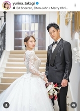 美人アナ＆イケメン俳優　美男美女の挙式ショット「世界で１番素敵な花嫁さん」「リアルプリンセス」高木由梨奈が公開