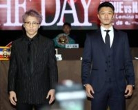 ボクシング両雄が火花　井上尚弥「格の違い見せる」中谷潤人「最強の名称をいただきたい」…５・２東京ドーム決戦発表会見に報道陣約２００人