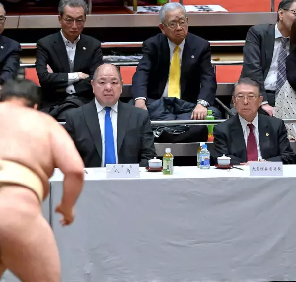 横審の稽古総見　八角理事長は「厳しさが足りない。やらされている力士が多い。自分からやらないといけない」