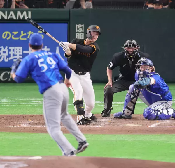 【巨人】先発・井上温大が５回に自ら犠飛を放って“自援護”！