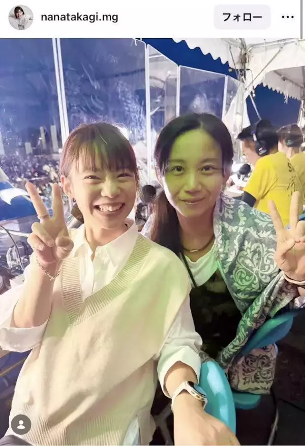 高木菜那さん＆美帆さん、花火大会で「最強姉妹」ショット「可愛いらし！」「メッチャ楽しそー」「仲良し」「表情が柔らかく」