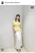 桜井日奈子、レモンイエローのオフショル姿で魅了！爽やかな着こなしに「最上級にお似合い」「どんどん綺麗に」