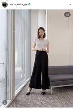 テレ朝・住田紗里アナ、パンツスタイルのスレンダーな衣装姿が「抜群に似合います」「麗しい」「美人すぎです」と反響の声