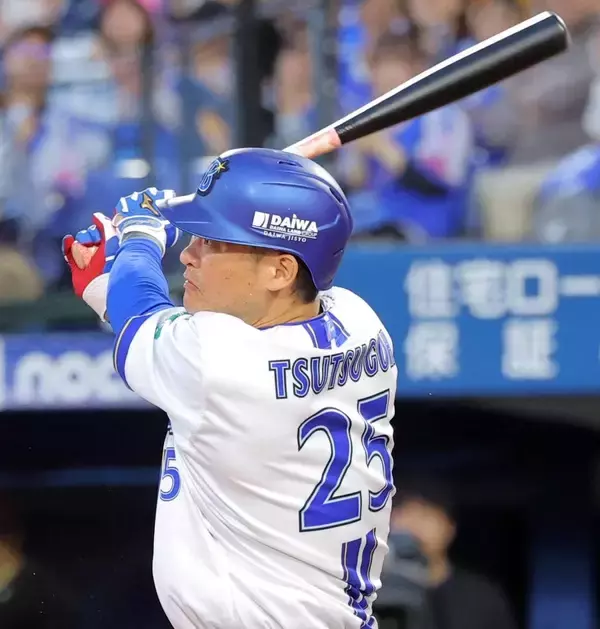 【ＤｅＮＡ】筒香嘉智が先制の左前適時打　松本健吾の直球を捉える