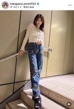 元ＮＨＫ・中川安奈アナ、スタイル映えるピタッとデニム！「似合いすぎる」「最高です」「シルエットが…」