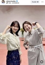 ＴＢＳ篠原梨菜アナ、同じ誕生日のテレ東人気アナとの念願２ショ「最強ユニット」「あら、魅力的」