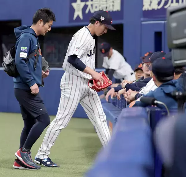 緊急降板の侍ジャパン・大勢は右足つった「いろいろな人に迷惑をかけてしまった」　大事ではないと強調「自分のやることをやりたい」