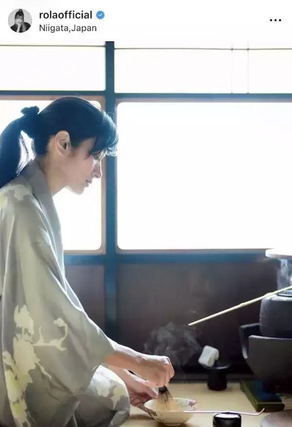 ３６歳ローラが和服姿を公開！端麗な横顔に「かっこいい！」「お美しいかぎりです」とネットほれぼれ