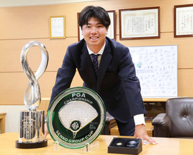 【男子ゴルフ】細野勇策「このまま１位を譲らずに」年間王者へ走る　日本プロ副賞贈呈式