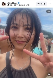 ショートヘア変身が話題の白間美瑠がへそチラ！「破壊力ハンパねえ」「俺の寿命もショートしそう」