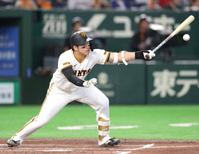 【巨人】石塚裕惺が６試合連続安打　ボテボテの打球も激走でセーフに　４試合連続で５番で出場