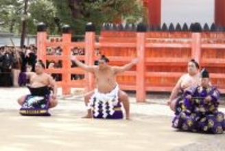 豊昇龍、宿舎を構える住吉大社で横綱奉納土俵入り「自分としては誇り。うれしく思う」