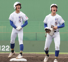 【高校野球】桐陽が飛龍との系列校対決制す　夏４度目で初勝利　初回にエラーの９番・室伏凌音（りょうと）が４回２死満塁で逆転打