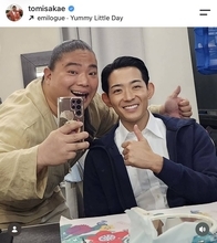「ＶＩＶＡＮＴ」ドラム　同い年俳優との仲良し２ショットを公開「裏側では仲良しなんですね」「いい表情」「新庄～！」