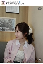 明大進学の本田紗来、ポニテショットが「ぶっちぎりでかわいい」「地上に舞い降りた天使」とファン熱狂