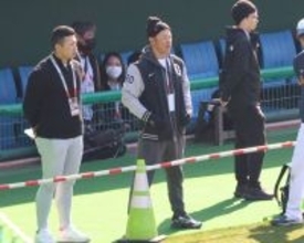巨人・矢野謙次コーチが侍宮崎合宿に登場　球団からは大勢、サポートメンバーで湯浅、中山が参加中