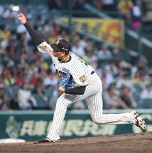 【阪神】今朝丸裕喜、プロ初登板！　４回はわずか７球で３人斬り　５回は４番・坂倉将吾を空振り三振　初打席は見逃し三振