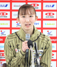 「シーズン２」に入った早田ひな　史上４人目、全日本選手権４連覇へのカギは爆発力　