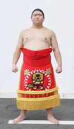 元ラグビーＵ―２０日本代表・原口、「天岳富士」のしこ名で新序出世披露