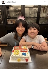 「お兄さんになったなぁ」梨園の妻・前田愛、誕生日の次男と親子ショット「お若い　お姉さんのよう」「ほっこり」