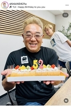 脳梗塞で休養中のサンド伊達みきお　５２歳の誕生日祝い！「元気なお姿」後輩・お見送り芸人しんいちが公開