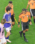 【Ｗ杯】中村敬斗「困惑」「本当に難しい」ソックス履き直し　宮本会長は主審に苦言「我々にとって不利」…前後半で２度注意される