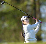 「「お赤飯」パワーでイーグル奪取　長沢愛羅が５差１５位発進　広吉優梨菜は３２位　オーガスタ女子アマ」の画像1