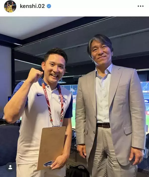「子どもの頃から憧れ続けた方と…」杉谷拳士氏、野球界レジェンドと共演「うるっときました」「素敵なツーショット」
