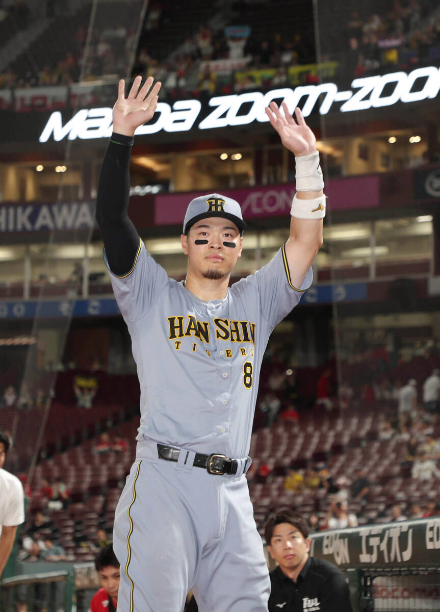 【阪神】佐藤輝明が因縁の相手・ハーンから勝ち越しの２点二塁打！「色々ありますけど勝って黙らせていくしかない」大山悠輔が死球うけて「警告試合」が宣告　４カード連続勝ち越しで単独首位キープ