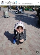 森香澄、ジャケット×ミニスカ“ジュディコーデ”で上海ディズニー満喫！「これは永久保存版！」「破壊力…」