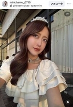 みりちゃむ、まるでプリンセスなティアラ×白ドレス姿にくぎ付け！「お人形さん」「お姫さま」「アイドル以上」