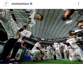 大谷翔平からファンへ「 一次ラウンド応援ありがとうございました！」どアップのデコピンも公開