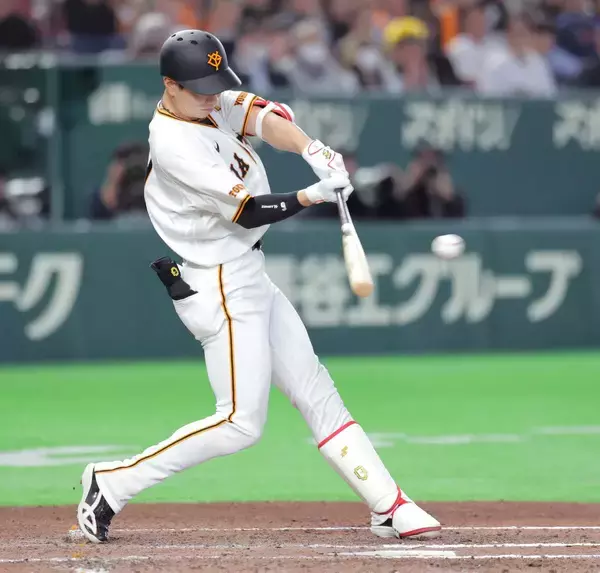 「【巨人】松本剛が巨人初安打「すごくテンションの上がる試合でした」」の画像
