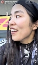 ゆりやん、鈴鹿でＦ１観戦！爆速レーシングカーを必死に目で追う姿が話題「おもろい」「サラサラの髪が流れてるー」