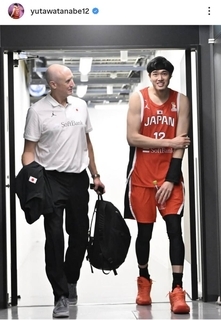 バスケ日本代表・渡辺雄太がホーバス前監督への思いつづる「最高のコーチの１人」