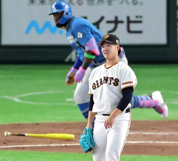 【球宴】巨人・井上温大“ほろ苦デビュー”４安打２失点…万波、近藤、レイエス、栗原に洗礼