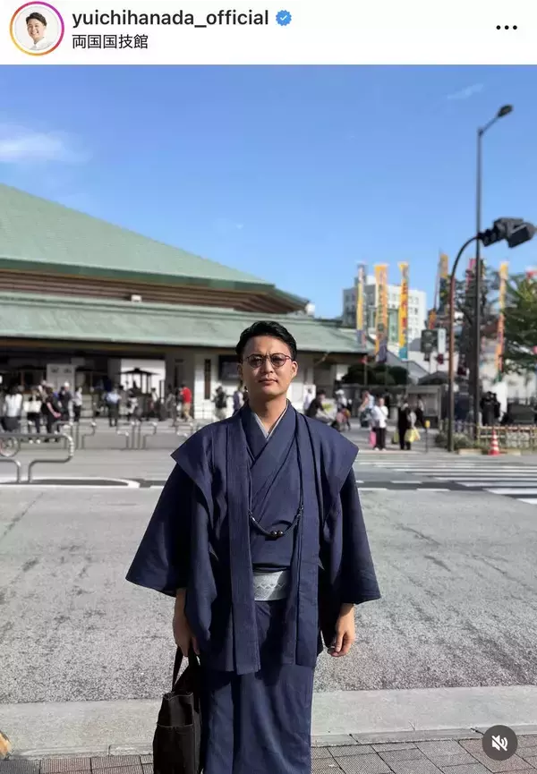 父は激変した元横綱！「祖父から受け継いだ」着物姿で国技館へ「そっくり」「和装も素敵」「お似合い」花田優一
