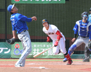 巨人のドラフト６位・藤井健翔「上半身は力入れないように徹底」で藤浪晋太郎から２安打