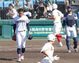 「【甲子園】横浜・織田翔希、進路は明言せず　日米注目の最速１５７キロ右腕　３回途中ＫＯで準決勝敗退」の画像1