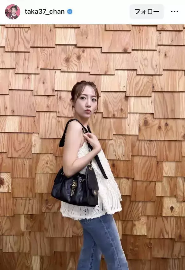 「リボンが好きみたい」高橋みなみの大人な私服コーデ　「ＢＩＧリボン最高」「かわいすぎる」「すてきよーっ！」