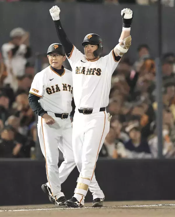 【巨人】石塚裕惺のプロ初打点はフェンス直撃の２点三塁打！「１打席目で流れを止め悔しかった」プロ初先発で３番抜てきに満点回答