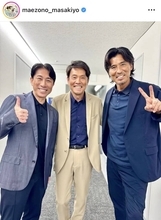 豪華！サッカー元日本代表３ショットが話題「歴史を思い出しながら…」番組ロケ中に大けが→４月に仕事復帰の前園真聖が公開