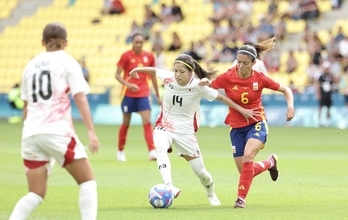 【パリ五輪】なでしこジャパン、Ｗ杯女王のスペインと１―１で折り返す…藤野あおばの直接ＦＫ弾で先制も同点許す