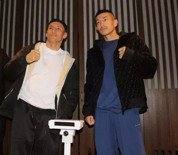 矢吹正道、アルバラードとともに当日計量クリア　 「あとはリングでやるだけ」ＩＢＦ世界フライ級タイトル戦