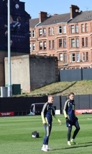 スコットランド代表が日本戦へ前日調整　マクトミネイの歴史的オーバーヘッド弾が壁画に