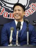 「【西武】桑原将志が入団会見「とにかく勝ちに対して貪欲に、僕らしいプレーを」　背番号「７」」の画像1