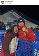 「一緒に泣いた４年前」北京五輪代表・今井胡桃が２ショットで戸塚優斗を祝福「優斗のおかげで素敵な思い出に」